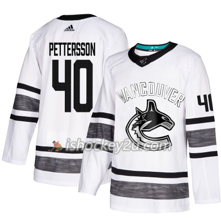 Mænd NHL Vancouver Canucks Trøje Elias Pettersson 40 Hvid 2019 All-Star Adidas Authentic